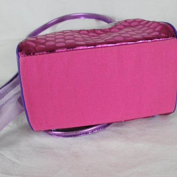 Battat Pucci Pups Carrier Yorkshire Terrier Pink Polka Dot Gold Flowers Zippers - Picture 16 of 16